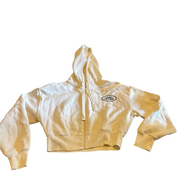 Land Rover PacSun White/Cream Cropped Jacket - Picture 1 of 4